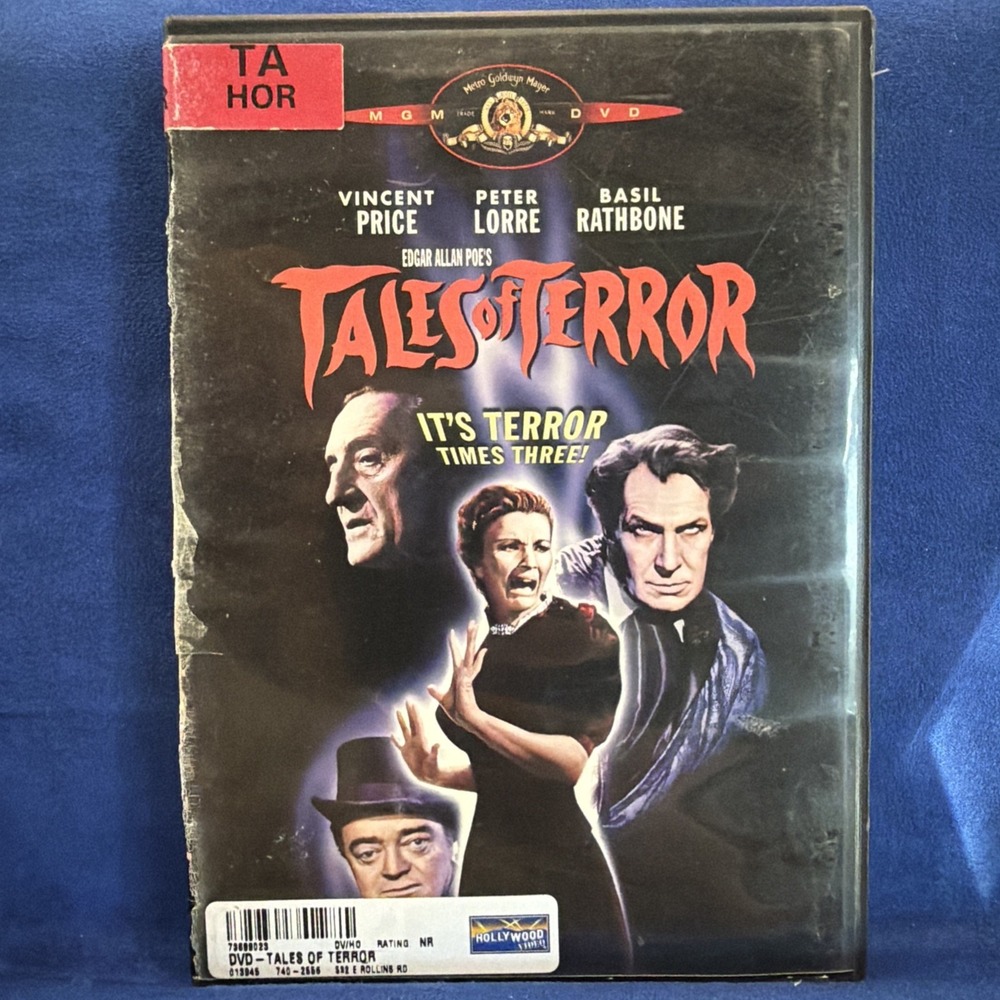 Edgar Allen Poe's Tales of Terror (DVD, 1962) Vincent Price Peter Lorre Rathbone